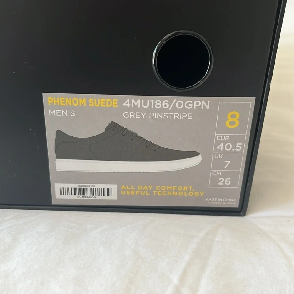 TravisMathew Cuater Phenom Suede Blue Gray Casual Shoes Sneakers Men’s 8